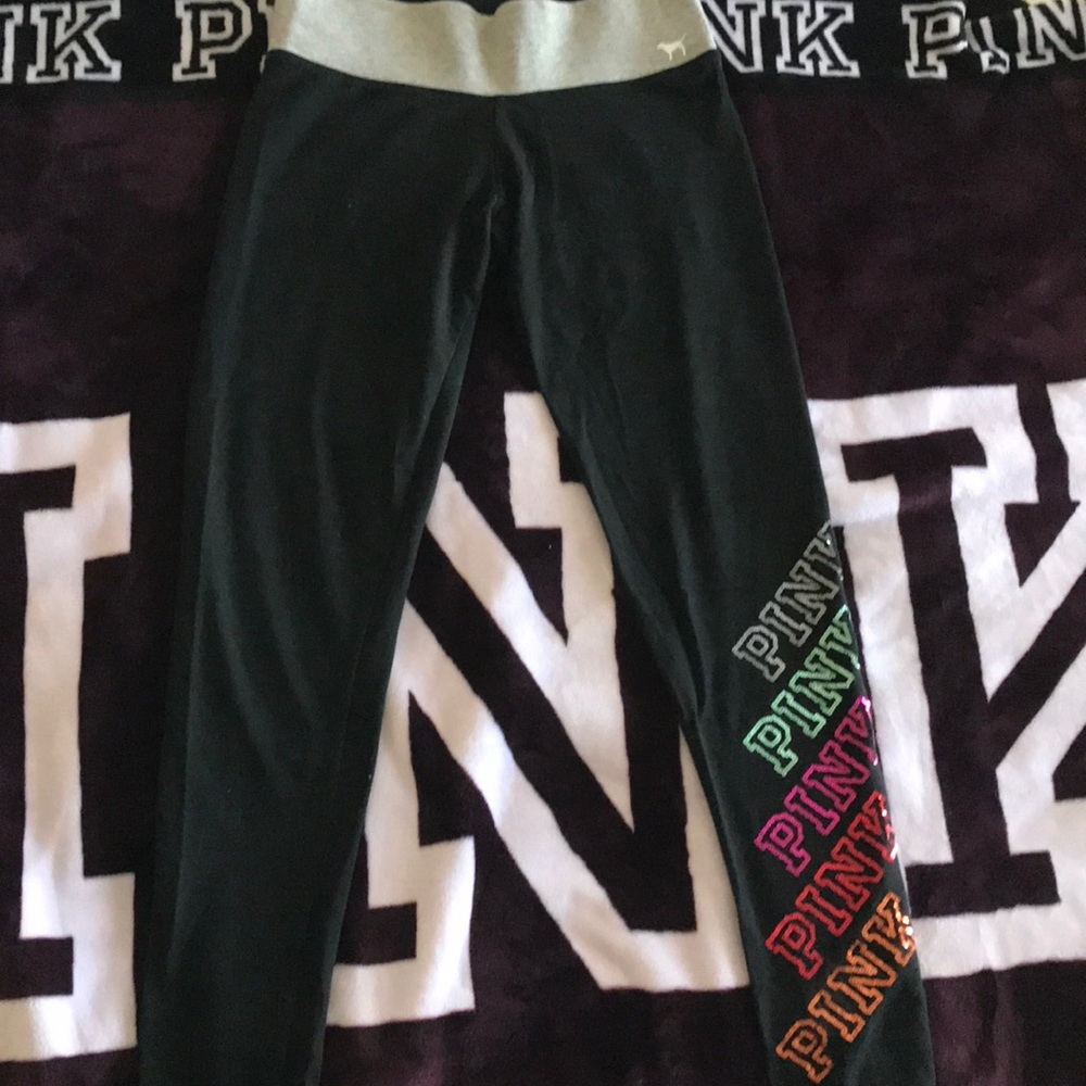 VS PINK Bling Yoga Leggings